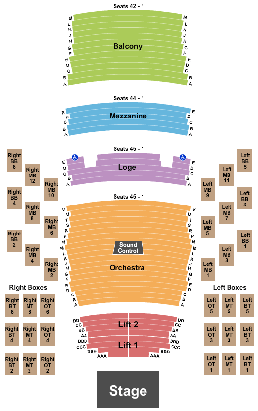 Pikes Peak Center Annie Seating Chart